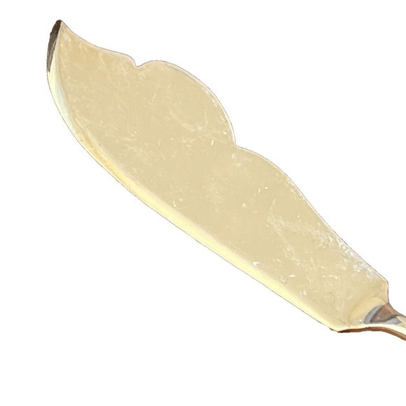 Ercuis Silver Fish Serving Knife 11.75" H French Marine Nationale Navy Anchor - Picture 7 of 8